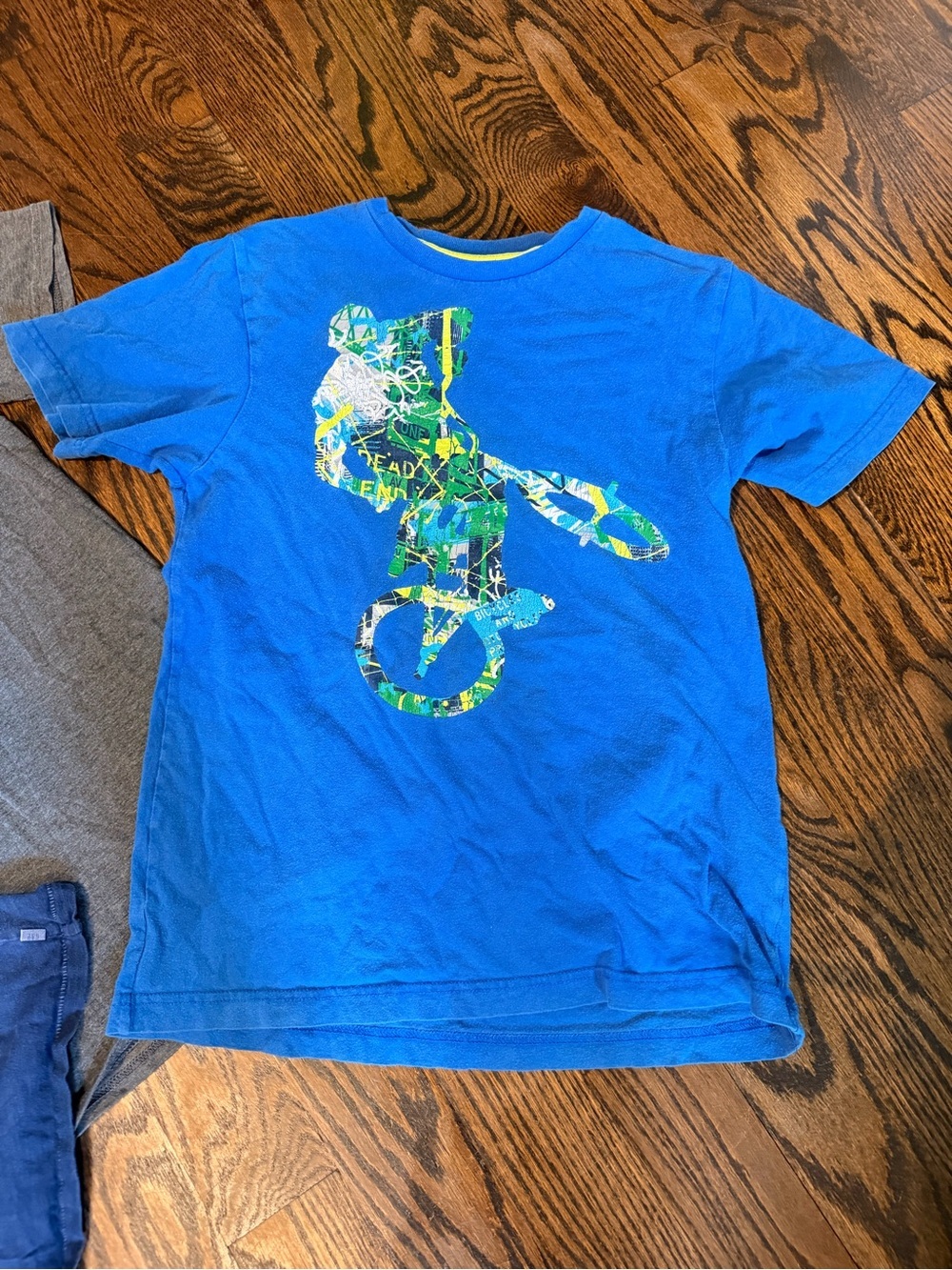 Old Navy Boys Graphic Tee Trio in Blue and Gray - Picture 2 of 7